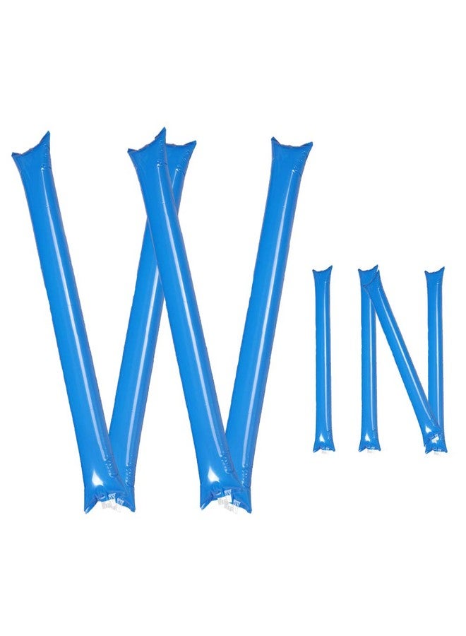 Hooshing 40PCS Blue Thunder Sticks Noise Maker Cheerleading Plastic Clap Hands Outfit Inflatable Noisemakers for Cheering Basketball Football Party Sport Team Spirit - Image 1